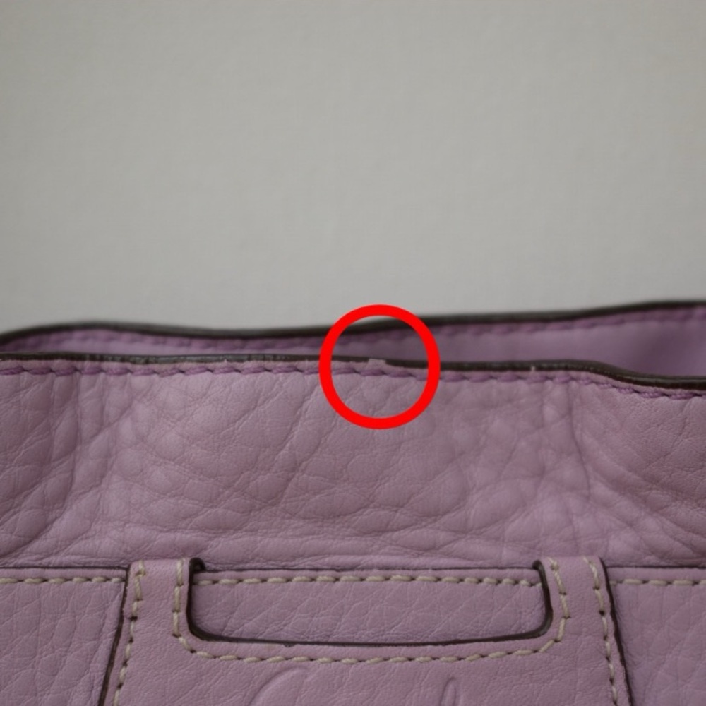 Y2K Coach Penelope Ruffle Purple Lavender Lilac Leather Shoulder Bag - Picture 8 of 13